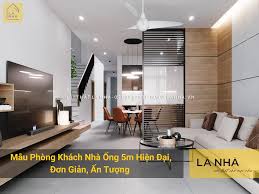 50+ Mẫu Phòng Khách Nhà Ống 5m Đẹp, Hiện Đại, Tiện Nghi 2024
