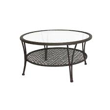 Hampton bay cambridge brown rectangular wicker outdoor patio coffee table with faux wood table top home depot $ 169.00. Hampton Bay Arthur Patio Coffee Table The Home Depot Canada