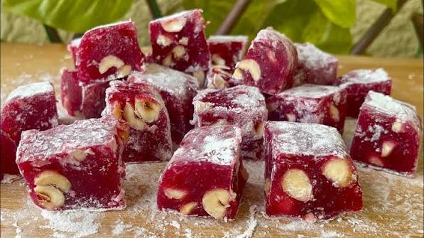 Pomegranate Turkish Delight