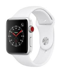 Apple Watch Series 3 Gps Cellular 42mm Silver Aluminum Case With White Sport Band Size 42 Mm Apple Watch Buy Apple Watch Apple Watch Series 3