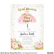 April Shower Bring May Flowers Invitation Zazzle Com In 2020 April Baby Shower April Baby Shower Themes Baby Shower Flowers