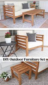 Diy Outdoor Furniture Set Pinterest