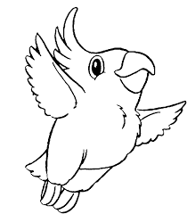 Imagens para colorir de papagaios na categoria animais. Desenho 5 De Papagaios Para Colorir