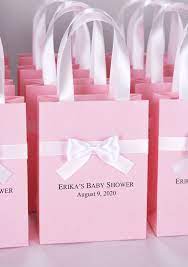 30 Elegant Baby Shower Bags With Satin Ribbon Handles Bow And Etsy Baby Shower Bags Baby Girl Shower Gifts Girl Shower Gifts