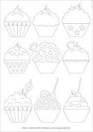 Gabarit Cupcake A Telecharger Au Format Pdf Jeux Dessin Gabarit Dessins Faciles