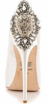 Badgley Mischka And For The Coolest White Shoe Crazy Shoes Bridal Shoes Wedding Shoes