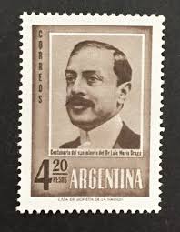 Argentina 1960 #717, Luis Maria Drago, MNH.