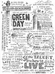 Pin By Luz Maria Avina Noriega On Drawing Green Day Lyrics Green Day Music Doodle