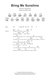 Bring Me Sunshine Noten Morecambe Wise Akkorde Liedtexte Fur Gitarre