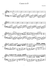 Help support the site & free music. Canon In D Pachelbel Sheet Music For Piano Solo Musescore Com