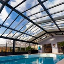 Veranda Piscine Abri Sur Mesure En Aluminium Acier Et Verre Pour Protection De Piscine Batiproduits