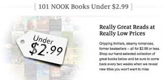 Welcome to the nook ebookstore! Barnes Noble Introduces 101 Nook Books For Under 2 99