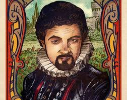 Black Adder II Matchbox Art- 5" X 7" Matted Signed Print