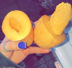 Puree the mango with ¼ cup of sugar. Thousands On Tiktok Are Impressed After Rediscovering A Game Changing Hack For Slicing Mangoes Daily Mail Online