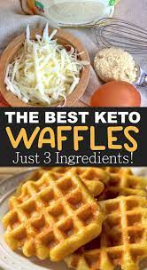 3 Ingredient Crispy Keto Breakfast Waffles Recipe Waffle Recipes Keto Waffle Keto Recipes Easy