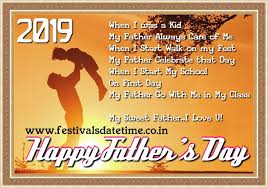 The third sunday in the month of june is celebrated as father's day every year. 2019 Father S Day Date 16 June 2019 Festivals Date Time