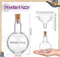 Amazon.com: Baderke Plastic Potion Bottles with Cork 8 oz ...