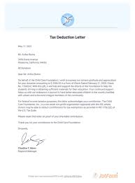 Tax Deduction Letter Pdf Templates Jotform