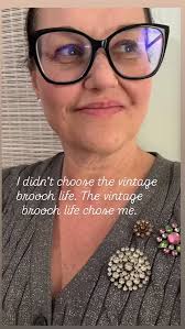 Deep in the brooch game, and it feels so good!#amyelisebijoux  #vintagebrooches #storytellerofjewelry #repurposedjewelry #broochgame