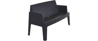 Banc De Jardin Design Noir Lali Miliboo