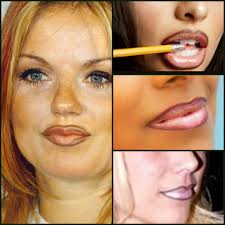 I hate seeing beautiful girls with thick black lip liner😒is it just me or ?