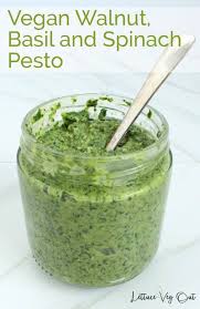 Vegan Pesto Recipe With Walnuts Basil And Spinach In 2020 Vegan Pesto Recipe Vegan Pesto Pesto Recipe