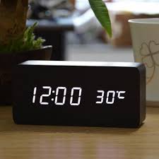 Led Wooden Clock Alarm Clock Led Alarm Clock Digital Table Clock