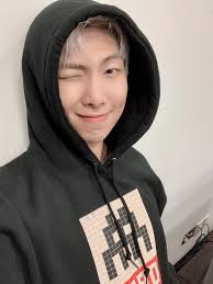 Pin By Kpop Pics On Namjoon Athletic Jacket Black Hoodie Namjoon