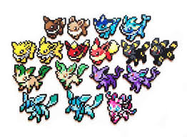 Pokemon Perler Eevee And Evolutions Old And New By Showmeyourbits Perler Bead Art Perler Bead Patterns Hama Beads Pokemon