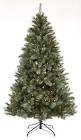 Pre-Lit Slim Christmas Tree with Tree Stand, 600  Incandescent Lights, 9-ft NOMA