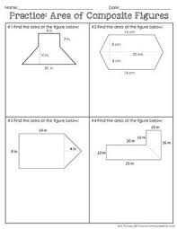 Area Of Composite Figures Middle School Math Classroom Math Math Notes