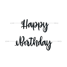 Purchase a jointed banner that includes. Black Happy Birthday Banner Black Birthday Party Supplies