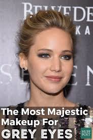 Makeup tips for green eyes and blonde hair. The Most Majestic Makeup For Grey Eyes Huffpost Life