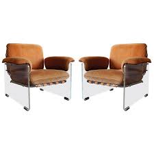 1stdibs Pair Of Lucite And Chrome Argenta Lounge Chairs By Pace Armchair Vintage Lounge Chair Chair