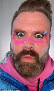 Daniel Bedingfield, 45, looks worlds away from his fresh-faced pop days as  bearded noughties crooner shows off new wide-eyed psychedelic appearance  after music comeback