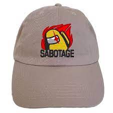 Sabotage Among Us Hat Hats 4u Usa Among Us Hat Hats Panel Hat