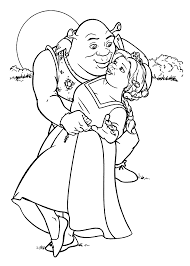 🌸 go online shopping (even if you don't have any money, window shopping is fun too!) 💫 go to a nearby park with your favorite stuffy. Https Coloring 4kids Com Shrek And Fiona Coloring Pages For Kids Printable Free