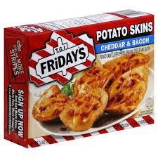 Tgi friday's cheddar and bacon potato skins. Tgi Friday S Potato Skins Stuffed Cheddar Bacon 6 Ct