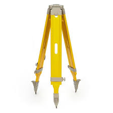 Adjustable Height Wooden Tripod for Total Station with Screw ...