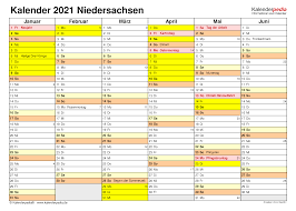 Klicken sie also auf die rote schaltfläche, um mit der druckseite fortzufahren. Kalender 2021 Niedersachsen Ferien Feiertage Pdf Vorlagen
