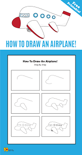 Now draw the details on the front of the plane as well as the engine. Airplane Drawing For Kids Step By Step Novocom Top