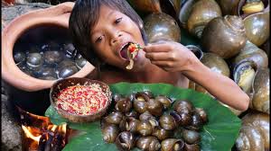 Primitive Technology Eating Delicious Find And Cooking Snail 103 Youtube