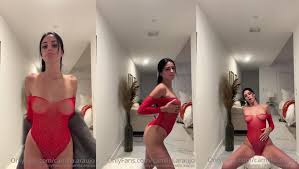 Camilla Araujo Hot Red Bodysuit