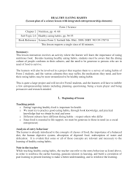 Malia frey is a weight loss expert, certified health coach, weight management speci. Pdf Healthy Eating Habits Lesson Plan Of A Science Lesson With Integrated Entrepreneurship Elements