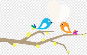 ✓ gratis untuk komersial & pribadi ✓ bebas hak cipta. Gambar Kartun Lovebird Cabang Burung Sudut Teks Png Pngegg