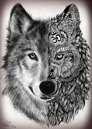 Masque de loup blanc, masque d'animal, wolf mandala tete loup 2 mandalas coloriages difficiles pour. Loup Mandala
