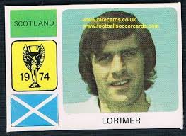 1974 Monty World Cup WC74 sticker Peter Lorimer Leeds United
