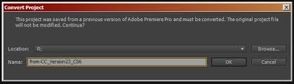 Dapatkan versi baru adobe premiere pro. Solved Can T Open Cc Project File In Cs6 Adobe Support Community 5203878