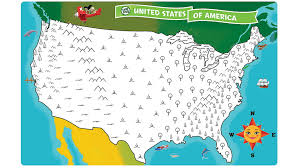 This is a coloring page that features a united states postage stamp that honors alaska statehood. United States Map Coloring Page