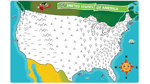 Use crayola® crayons, colored pencils, or markers to color the flag of the united states of america. United States Map Coloring Page